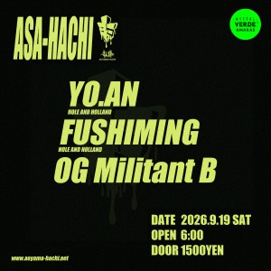 Flyer for Asa-Hachi at Aoyama Hachi