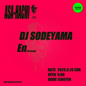 Flyer for Asa-Hachi at Aoyama Hachi